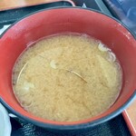 漁師料理 かなや - セットの海の味噌汁