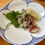 地魚創作料理 風神 - 再度のアジのタタキ