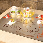 Dessert art plate (glass cake)
