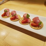 カジュアルフレンチBar 7FUKU - チーズサラミクラッカー