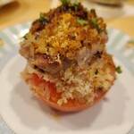 カジュアルフレンチBar 7FUKU - サクッとしたパン粉にトマトのジューシーさのバランスが素晴らしい。