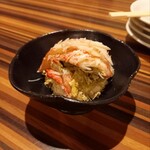 Miwaku - 襟裳産 茹でずわい蟹 カニ味噌和え 1200円