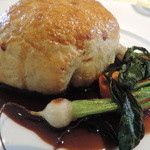 小カブの葉の結びが、このお店の緑のハートの形とソックリ☆