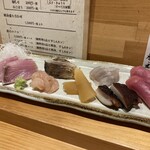 鮨　ごん八 - 刺身盛り合わせ
