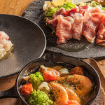 ひとりじめ - 3点まとめ（一品料理）アヒージョ　カルパッチョ　生ハム