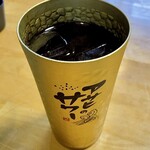 とんかつ美沢 - ドリンクはアイスコーヒー