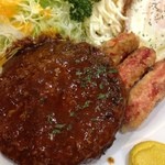 キッチンヨッチ - ハンバーグミックス定食