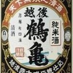 Echigo Tsurukame Junmai Sake Sake Bottle