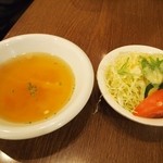 グリル 北斗星 - セットのスープ ＆ サラダ