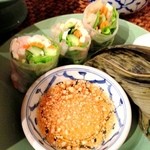 サワディー - 2014年3月6日お昼　セット手前は生春巻きのタレ