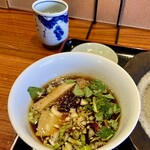 食煅 もみじ - つけ麺のつけ汁