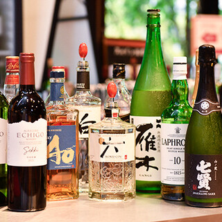 A wide selection of domestic wines, cocktails, and sake paired with domestic beef