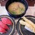 はま寿司 - 料理写真:まぐろ、海老天、アサリの味噌汁❗️