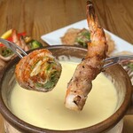 炭焼き！肉巻きチーズフォンデュ（２名様〜オーダー可）