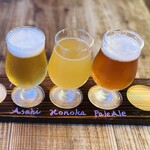 モニカ＆アドリアーノ - 生ビール3種飲み比べ ¥980-