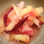 居食屋 わいるどふぁーむ  - みょうがの甘酢和え