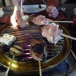 うかい鳥山 - 燃えてるよー！