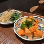 Yakiniku Tabehoudai Karubi To Tan - サイドメニューのナムルやキムチも食べ放題です。食べホー«٩(*´ ꒳ `*)۶»