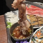 Yakiniku Tabehoudai Karubi To Tan - 大根おろしとポン酢でさっぱりとꕤ*.ﾟこれ、いくらでも食べられちゃう〜«٩(*´ ꒳ `*)۶»