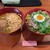 和めしここでここ - 料理写真:肉蕎麦 濃厚カレーつけ麺 950円の麺大+50円