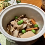 日本料理 きた山 - 「ぜんまいと豚肉の旨煮」