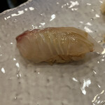 鮨　和美 - 真鯛の昆布締め