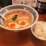 AJI10 - 極塩鶏白湯ラーメン６８０円＋半熟塩味地玉子６０円＋地ごはん小１００円≪2014年3月バージョン≫