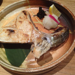 Sushi Kyou Tatsu - ブリ釜の塩焼き