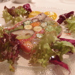 ラ・カーヴ・ド・ノア - Feb, 2014_2 生ハムをまとわせた11種類の野菜のテリーヌ“ノア・イレブン”