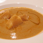 ラ・カーヴ・ド・ノア - Feb, 2014_2 魚介を浮かべたオマール海老のビスク