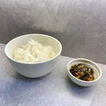 ほのぼんヌードルズ - ライス 150円  ニラキムチ 50円