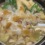 おふくろ亭 - 2024/05/14
      ホル鍋定食 大飯 600円
      ✴︎選べる小鉢 温泉玉子
      チキンかつ 100円