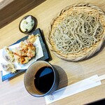 江戸そば マルノ - 北寄貝としいたけ天もり