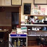 めし処 魚代Ⅱ - 201403　魚代　店内⇒厨房が、「ちらり」