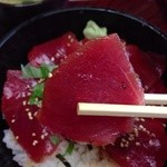 めし処 魚代Ⅱ - 201403　魚代　★ランチサービス（づけ丼）（500円）★鮪リフト！