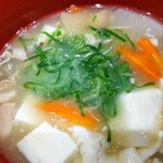 松屋 - スープが付くの〜今回は《参鶏湯風スープ》にしてみたよ〜♡優しい味❣