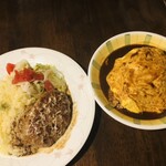 あびーろーど - 料理写真:♪ハンバーグピラフ¥980 大盛¥70
♪オムライス¥1080 大盛¥70