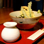 舞天 - 海老天ぶっかけおろし蕎麦