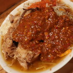 にかいや - ぶた入りオロチョンラーメン＋トッピング全部