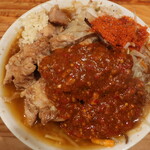 にかいや - ぶた入りオロチョンラーメン＋トッピング全部