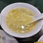 Hyakkoutei - セットのコーンスープ