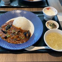 蘭苑 - 麻婆茄子の定食