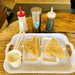 246789254 - 三角定義あぶらあげ+豆乳