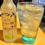 焼肉家 肉汁センター - 20240513秋田杉ジンソーダ