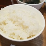 キッチン ブルー グローブ - ご飯大盛りのアップ