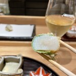 西麻布 天ぷら魚新 - ほたて