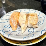 Mawaru Toyamawan Sushi Tama - 炙り三種盛り