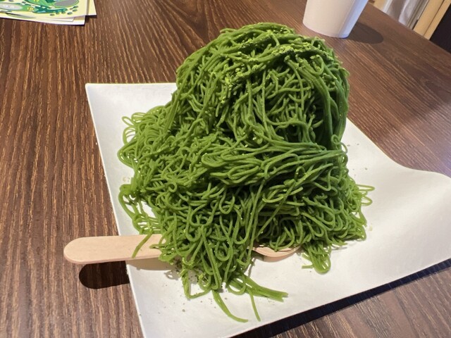 濱風茶房　豊洲　千客万来　八女茶モンブラン