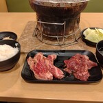 Shichirin Yakiniku Anan - カルビハラミ定食