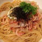 和キッチンしん介 - 2014/03・桜海老と新玉葱のパスタ